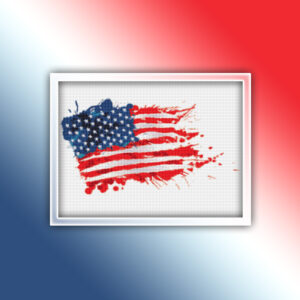 American Flag 1 Cross Stitch Pattern preview