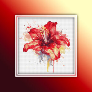 Amarylis Flower 2 Cross Stitch Pattern preview
