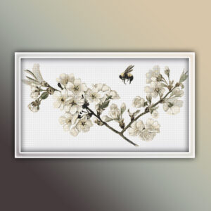 Apple Blossoms Cross Stitch Pattern Preview