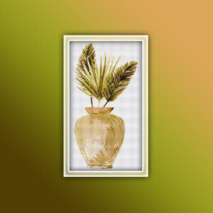 Boho Palm Leaves in Vase 3
