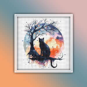 Black Cat in a Tree 1