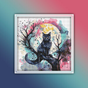 Black Cat in a Tree 2