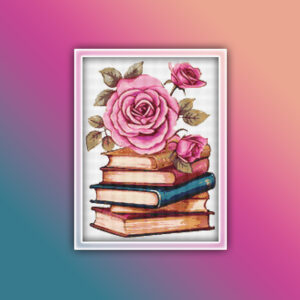 Books with Roses 1