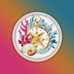 Compass with Corals