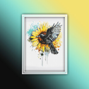 Crow and Sunflower 1