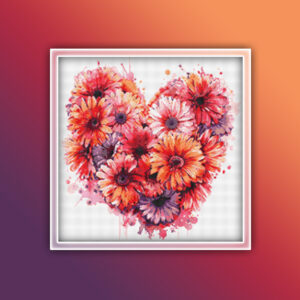 Gerbera Daisies Heart 1