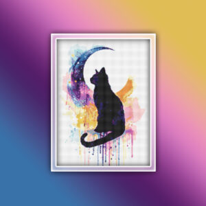 Black Cat in the Moonlight 1