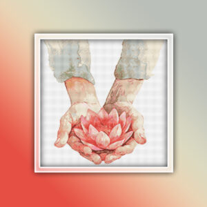 Hands Holding a Lotus 1