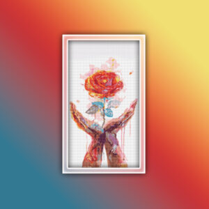 Hands Holding a Rose 1