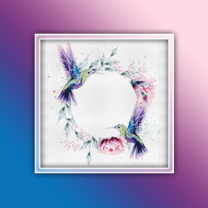 Hummingbird Wreath 1