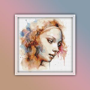 Leonardo Da Vinci Womans Head 1